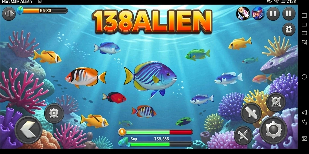 Screenshot gameplay seru Tembak Ikan dalam 138ALIEN.
