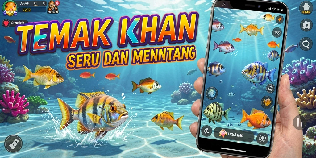 Screenshot AFAF menunjukkan aksi menembak ikan yang seru dan grafis menawan.