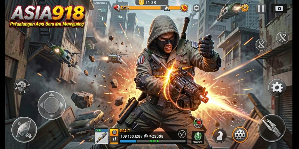 Tampilan gameplay ASIA918 yang penuh aksi dan menegangkan.