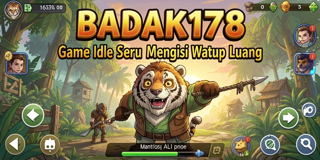 Tampilan permainan BADAK178 dengan aktivitas Idle yang menarik.