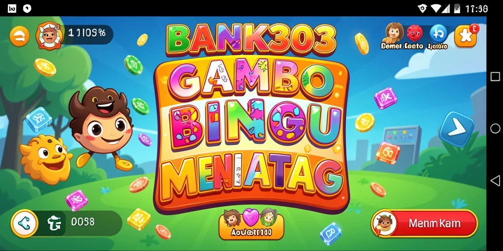 Tampilan seru permainan Bingo di BANK303 yang penuh warna.