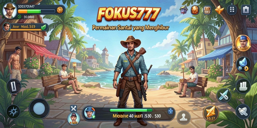 Tangkapan layar gameplay FOKUS777 yang seru dan penuh warna.