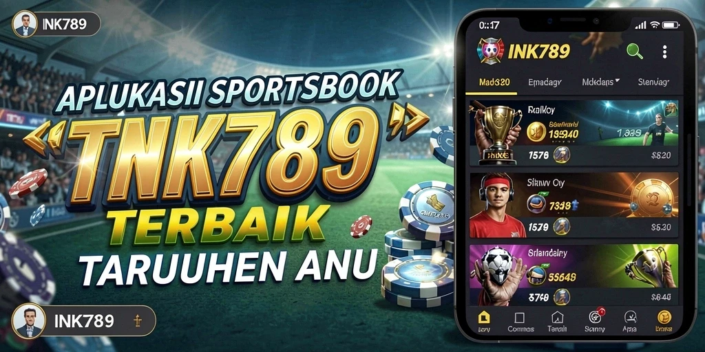 Tampilan aplikasi INK789 dengan fitur sportsbook yang lengkap.
