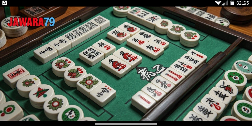 Tampilan gameplay JAWARA79 yang menampilkan keseruan bermain Mahjong.