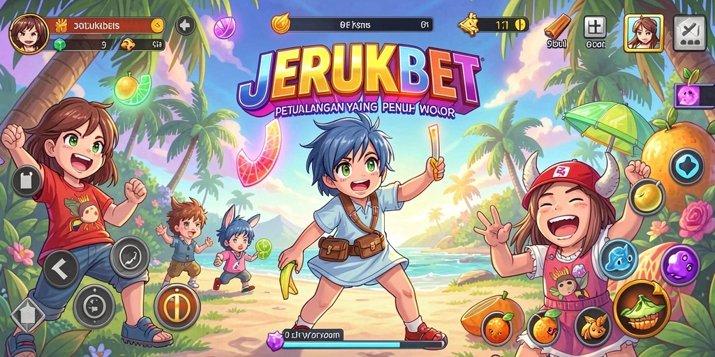 Screenshot menampilkan karakter Anime dalam aksi petualangan seru.