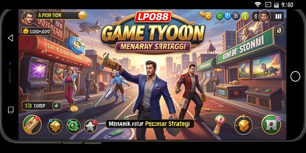 Gameplay LPO88 yang seru dengan strategi manajemen bisnis.
