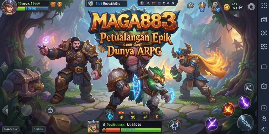 Tangkapan layar dari gameplay MAGA888 yang menampilkan aksi pertempuran yang mendebarkan.