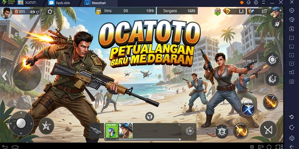 Gameplay seru OCATOTO yang penuh aksi mendebarkan.