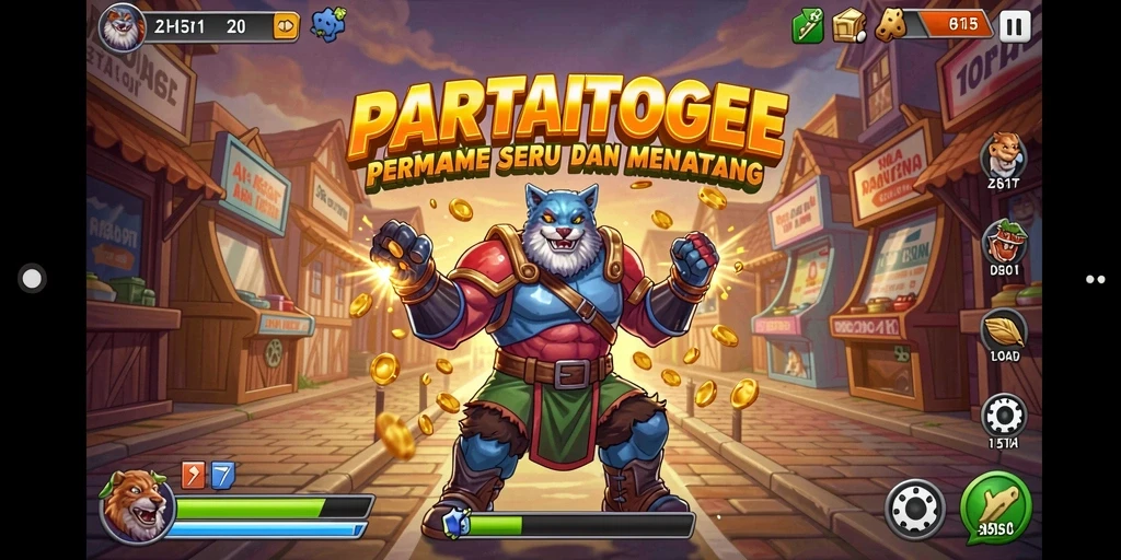 Tangkapan layar menunjukkan keseruan gameplay Arcade di PARTAITOGEL.