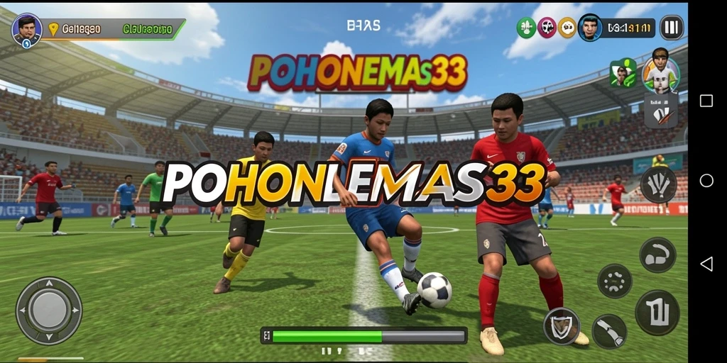 Tampilan menyenangkan dan dinamika gameplay POHONEMAS33 dalam aksi olahraga.