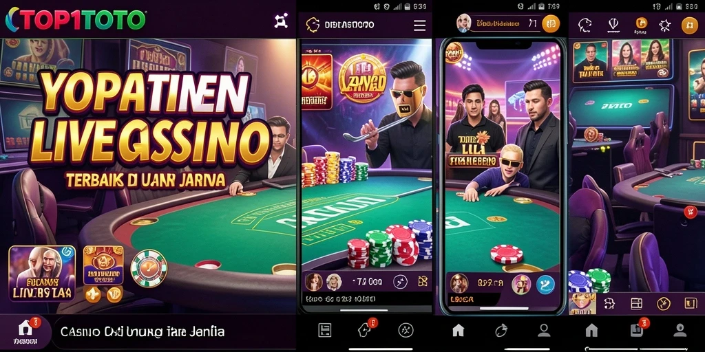 Tampilan gameplay menarik dari aplikasi Live Casino TOP1TOTO.