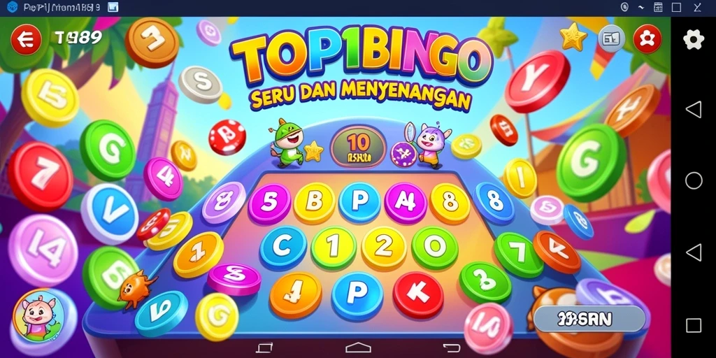 Tampilan menarik dan seru dari gameplay Bingo TOPI189.
