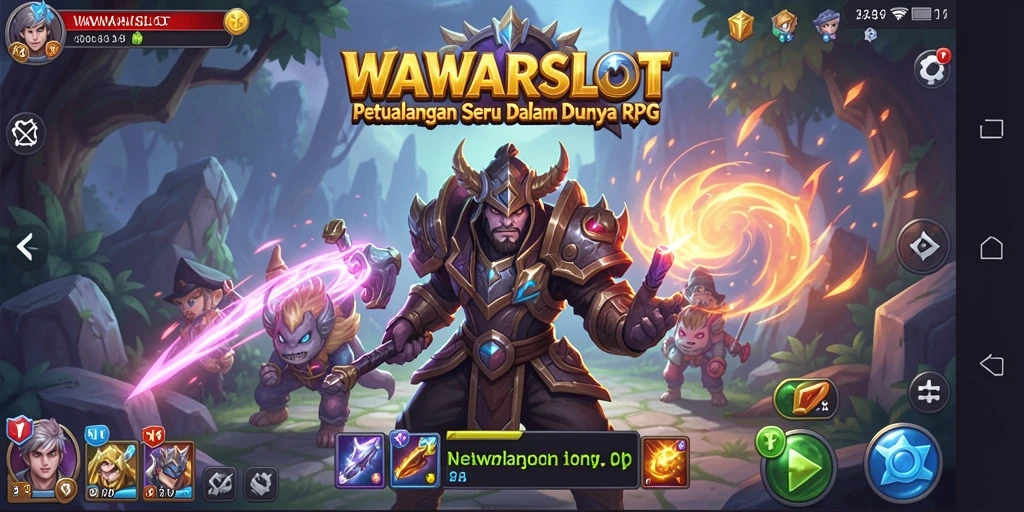 Screenshot gameplay WAWARSLOT menampilkan aksi pertempuran yang mendebarkan.