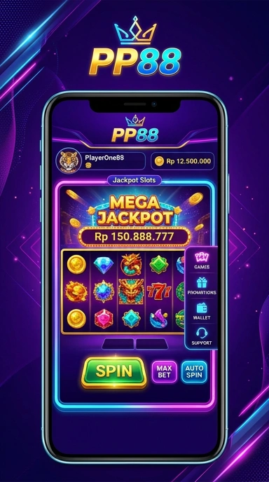 Tampilan utama pp88 yang menarik dan informatif.